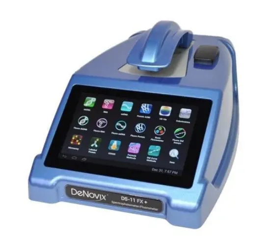 Espectrofotometro de microvolumenes y Fluorometro con modo cubeta DeNovix DS-11 FX+