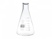 Erlenmeyer de boca lisa de vidrio