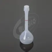 Matraz plástico de PP autoclavable con tapa