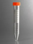 Tubo cónico Corning de 15ml con tapa a rosca estéril. Pack x 25u.