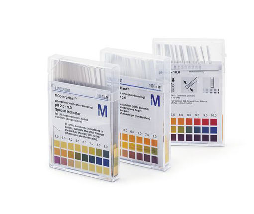 Tiras para determinación de pH rango 7,5 - 14 x 100u. Merck