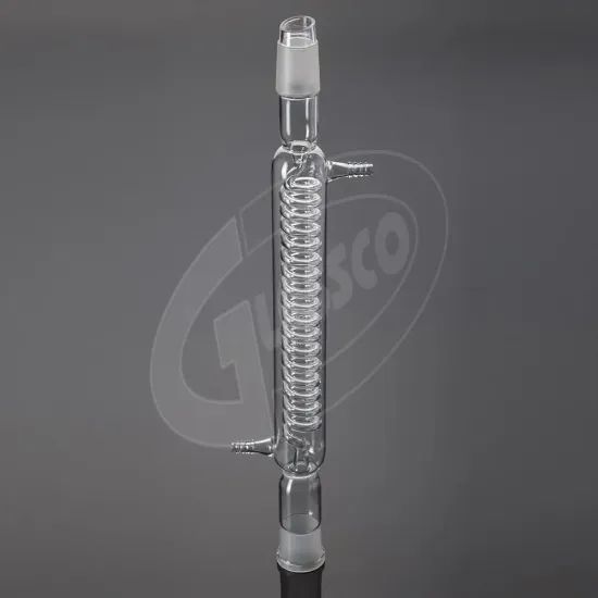 Refrigerante a serpentina Graham con 2 esmeriles Glassco