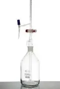 Bureta automática con robinete PTFE y frasco de vidrio Glassco
