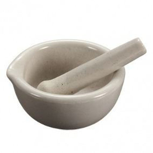 Mortero de porcelana con pilón