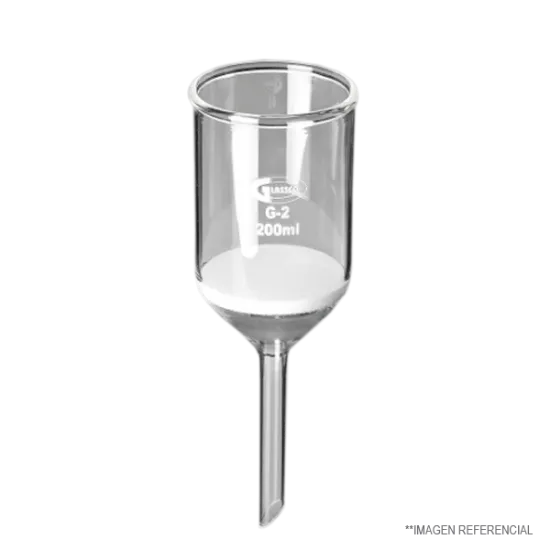 Embudo filtrante de 40 Ømm x 80 ml de capacidad