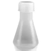 Erlenmeyer plastico con tapa a rosca PP autoclavable