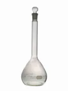 Matraz aforado con tapa de vidrio Glassco