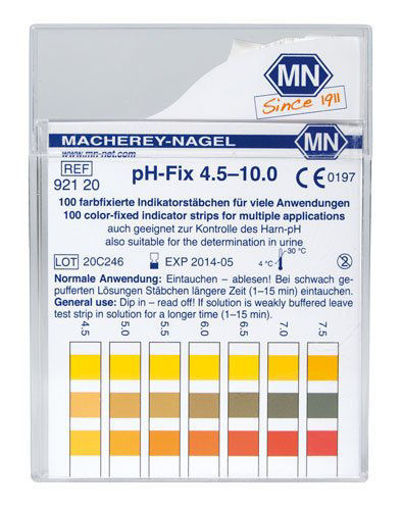 Tiras indicadoras de pH-Fix rango 4,5 - 10 x 100u.