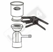 Intermediario para equipo de filtración Ø47mm Glassco