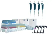 Kit de 4 pipetas Gilson 0,2-2, 2-20, 20-200µl y 100-1.000µl