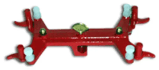 Pinza para bureta doble, de aluminio plastificado