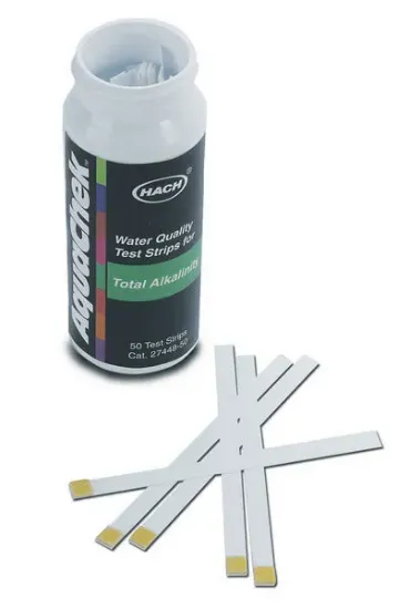 Tiras de prueba de alcalinidad total, 0-240mg x 50u.