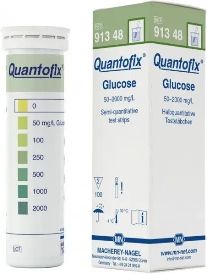 Tiras Quantofix para la determinación semicuantitativa de glucosa x 100u.