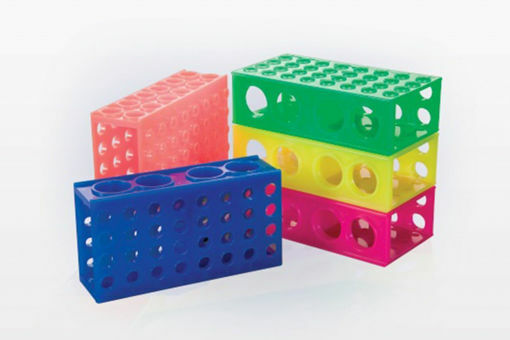 Gradilla reversible de 4 caras para tubos de 0,5/1,5/15/50ml de polipropileno autoclavable