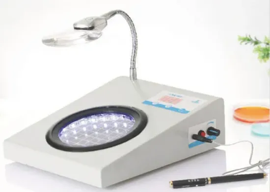 Cuenta colonias con plato de 155mm y lampara de 50W