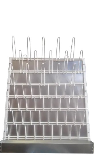 Escurridor plastificado para colgar  con colector con desagote