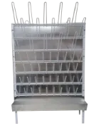Escurridor plastificado para mesada con colector