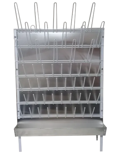 Escurridor plastificado para mesada con colector