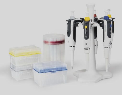 Kit de 3 pipetas Transferpette® S 0,1-2,5µl, 0,5-10µl y 10-100µl