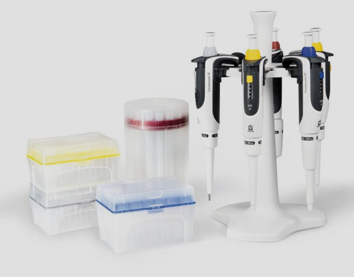 Kit de 3 pipetas Transferpette® S 2-20, 20-200, y 100-1000µl