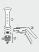 Equipo de filtración para membranas Ø25mm Glassco 100 ml