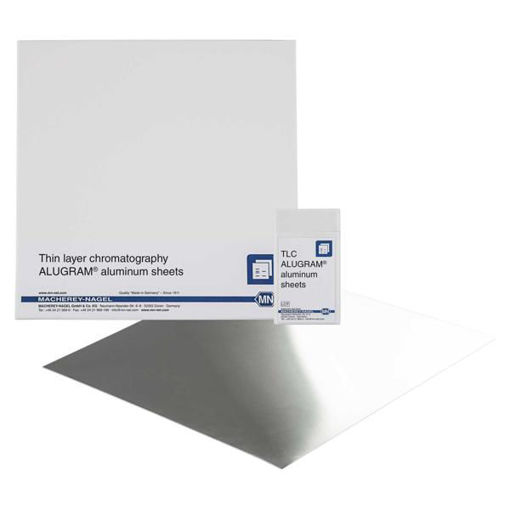 Láminas de aluminio HPTLC / TLC, gel de sílice 20 x 20cm x 25u.