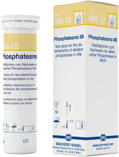 Tira cualitativa Phosphatesmo MI para la fosfatasa en la leche x 50u.