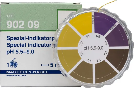 Papel indicador pH 5,5–9 en rollo x 5 metros