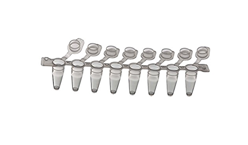 Tiras de 8 tubos PCR/qPCR de 0.1ml con tapa individual, bolsa x 120 tiras