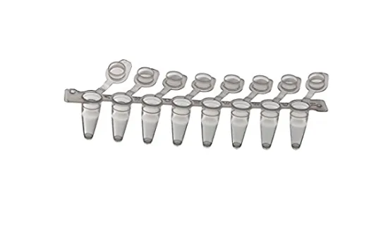 Tiras de 8 tubos PCR/qPCR de 0.1ml con tapa individual, bolsa x 120 tiras