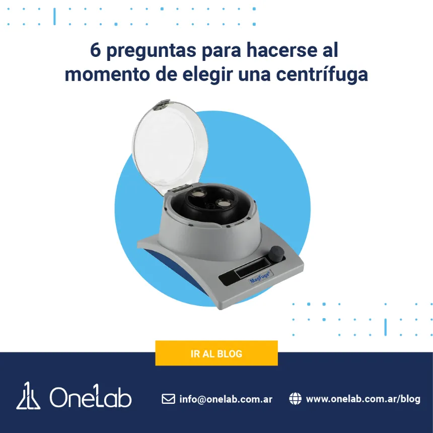 Que tener en cuenta a la hora de elegir una centrífuga para el laboratorio