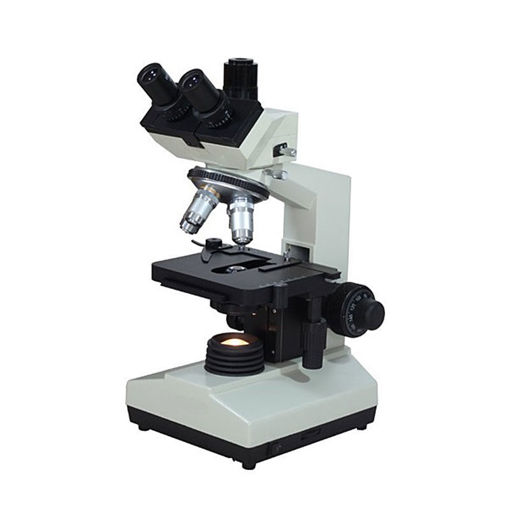 Microscopio Trinocular XSZ-107BNT Óptica plana 4 objetivos 1600x Luz LED