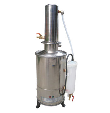 Destilador de agua, máquina de agua pura de destilación de acero inoxidable  de 750 W, máquina de fabricación de agua destilada de 4 litros para