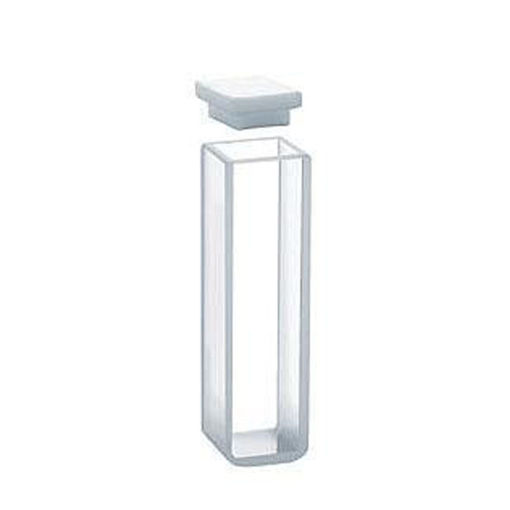 Cubeta de vidrio para fluorometría 10mm x 3,5ml con tapa