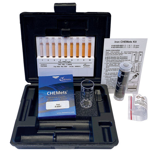 KIT P/HIERRO TOTAL Y SOLUBLE, 0-1 & 1-10 ppm x 30u.