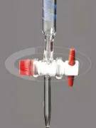 Bureta recta graduada con robinete de PTFE y certificado individual