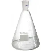 Erlenmeyer graduado con boca hembra esmerilada