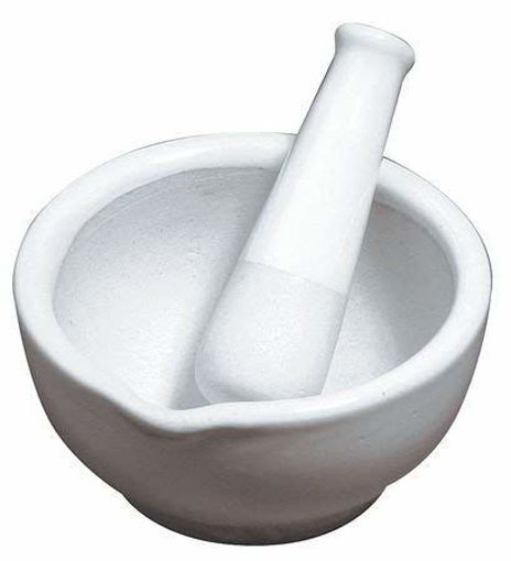 Mortero de porcelana con pilón