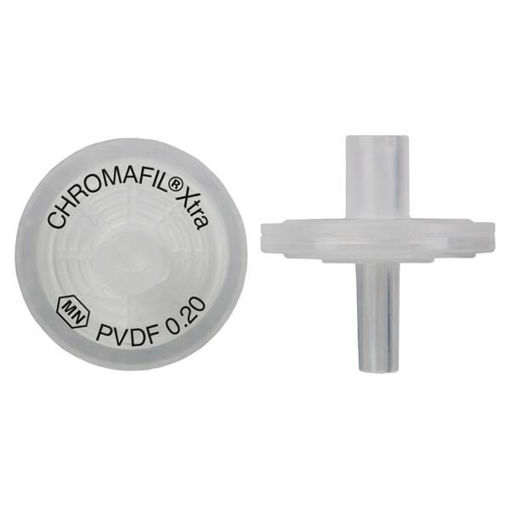 Filtros de jeringa, etiquetados, CHROMAFIL® Xtra PVDF, 13 mm, 0,2 μm x 100u.