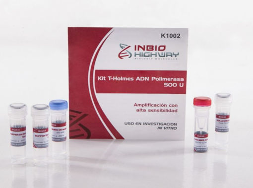 Kit T-Holmes ADN polimerasa. Alta Sensibilidad. Incluye Buffer de reacción TAS 10x (2 viales) y MgCl2 25mM (1 vial). Solución Enhancer 5X (1 vial)