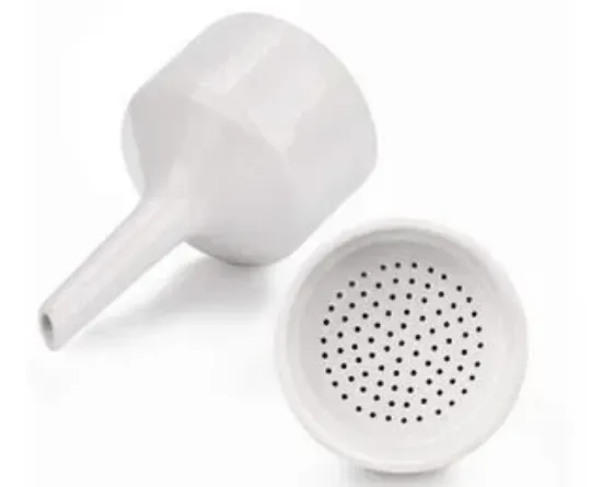 Embudo buchner de porcelana