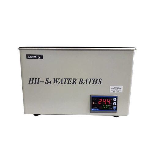 Baño Termostático HHS4 Digital, 4 Posiciones Con Aros Concéntricos, Desagote, Temperatura Hasta 100°C, Volumen 12L.