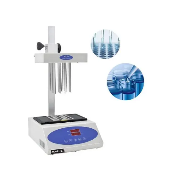 Evaporador corriente de nitrógeno MD-200-1 con bloque para tubos de 12mm