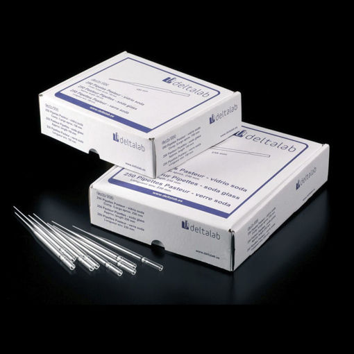 Pipetas Pasteur de vidrio largo x 250u.