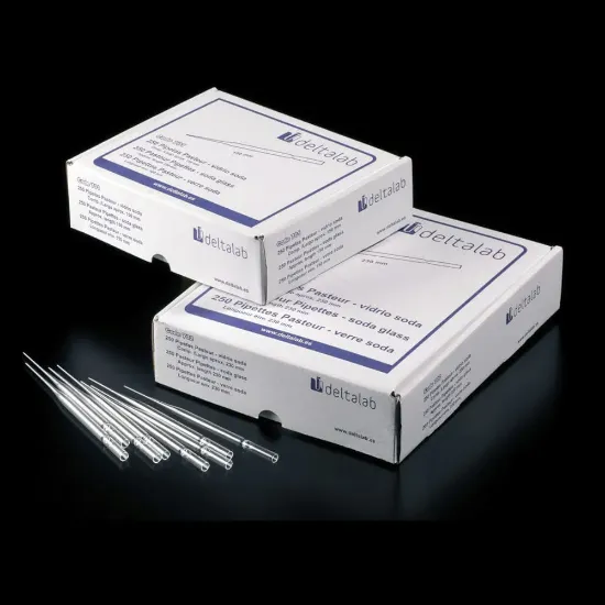 Pipetas Pasteur de vidrio largo x 250u.