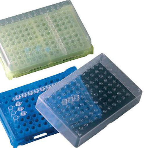 Gradilla autoclavable para 96 tubos de PCR con tapa