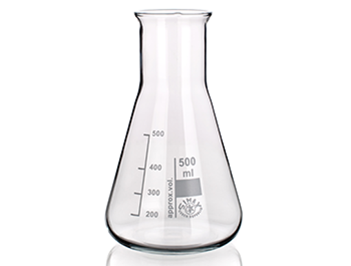 Erlenmeyer boca ancha x 250 ml