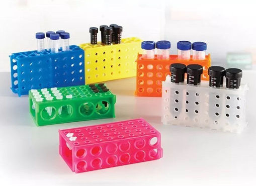 Gradilla de 4 caras para tubos