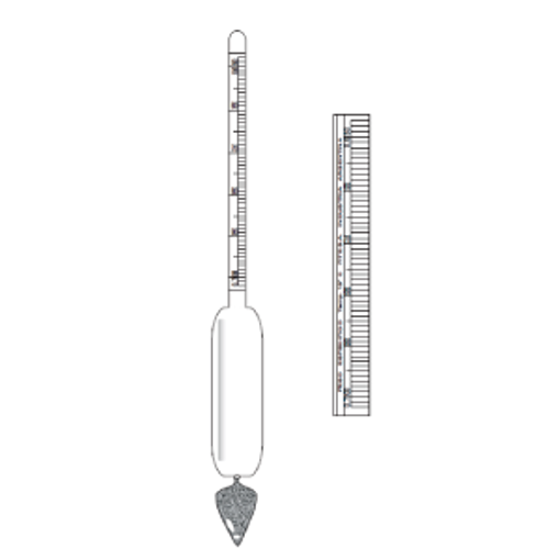 Densimetro rango 0.050 en 0.050 subdividido 0.001