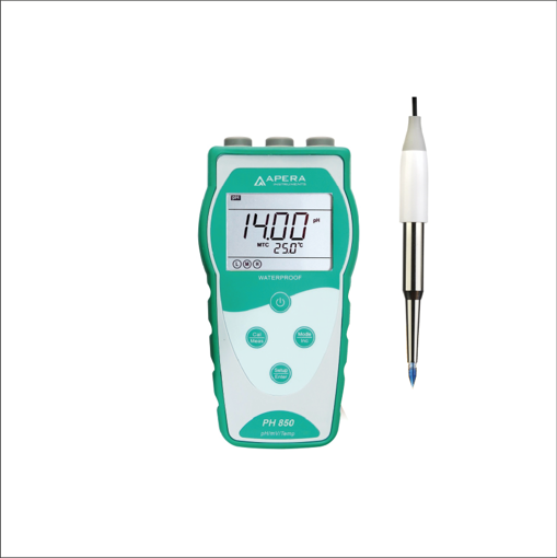 Medidor de pH portátil modelo PH850-SS para muestras de alimentos y semisólidos